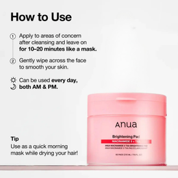 Anua Niacinamide 5 TXA Brightening Pads – 210ml / 60 Pads