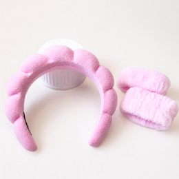 K-Beauty Skincare Headband Set – Purple