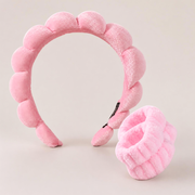 K-Beauty Skincare Headband Set – Pink