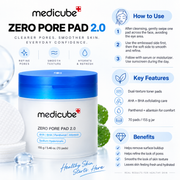 Medicube Zero Pore Pads 2.0 – 155g / 70 Pads