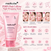 Medicube PDRN Pink Caffeine Night Wrapping Mask – 75ml
