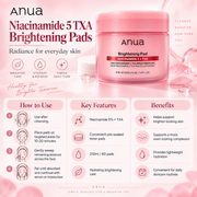 Anua Niacinamide 5 TXA Brightening Pads – 210ml / 60 Pads