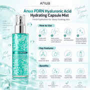 Anua PDRN Hyaluronic Acid Hydrating Capsule Mist – 100ml